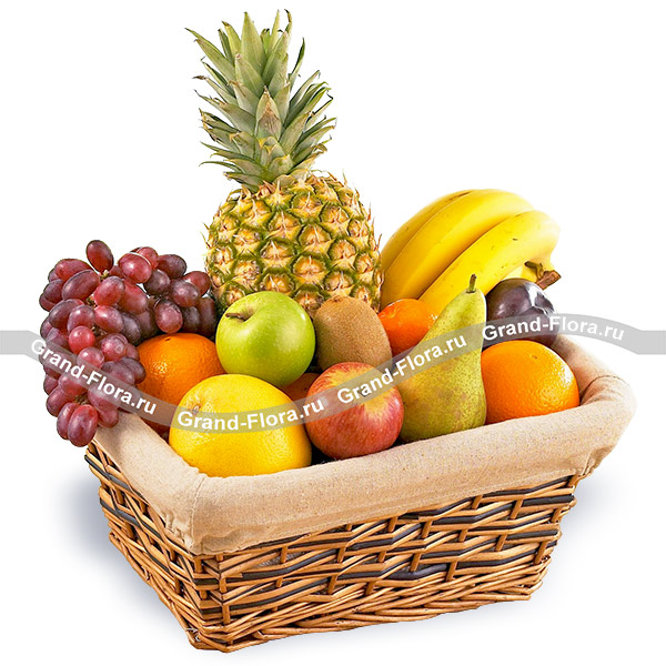 Сочные фрукты - корзина с фруктами
